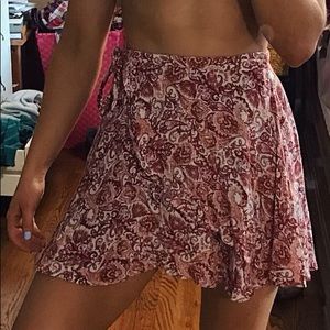 High waisted wrap skirt